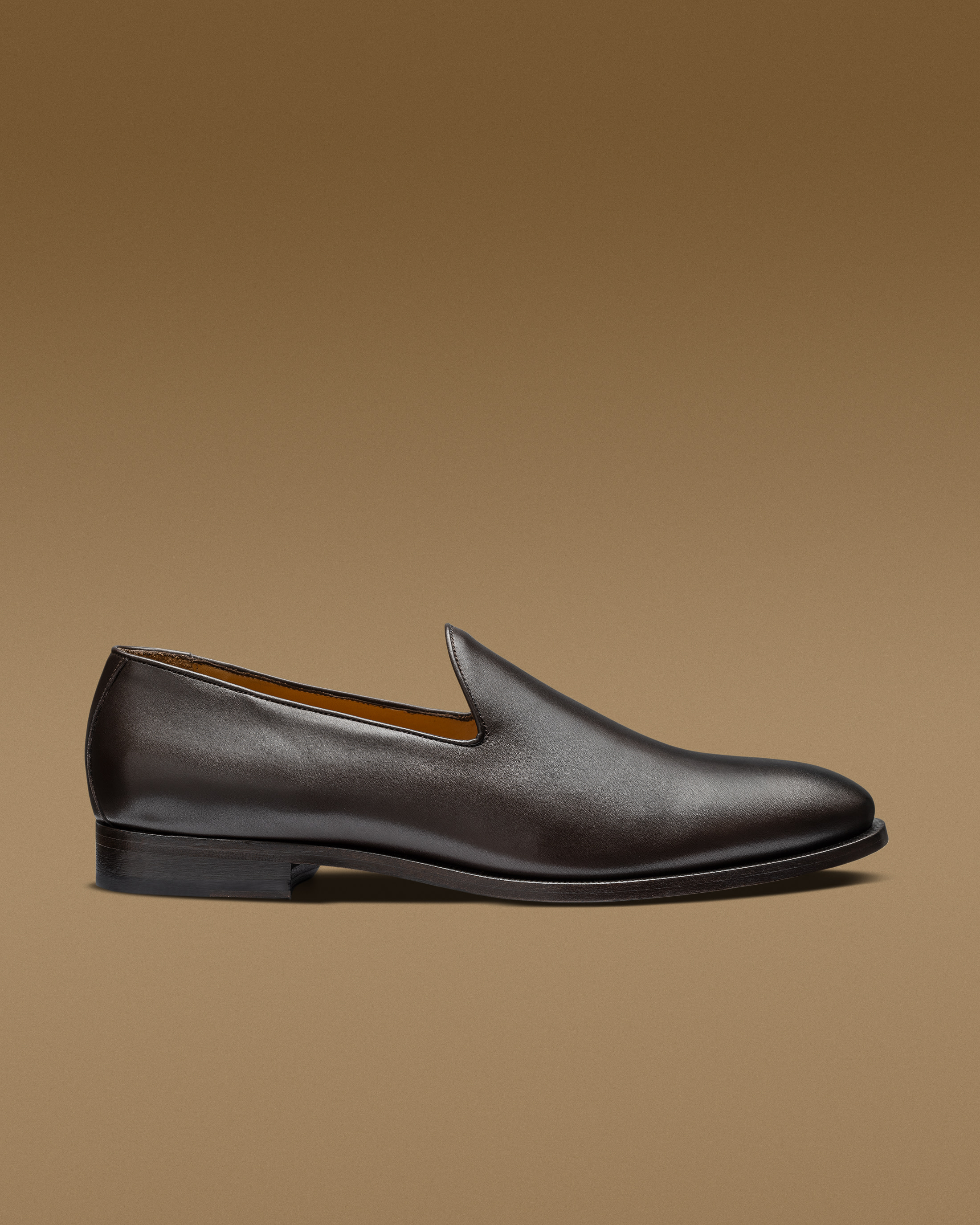 Dark-Brown-Box-Calf-Plain-Toe-Loafer-BOX01-custom-formal-shoes, view 0 - Atelier Munro