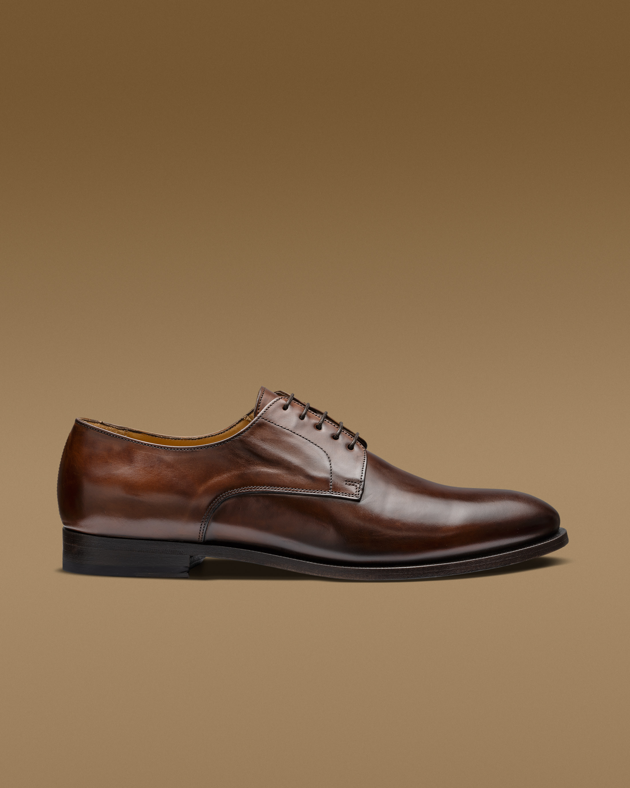 Nut-Brown-Hand-painted-Nubuck-Plain-Tip-Derby-NBK02-custom-formal-shoes, view 0 - Atelier Munro
