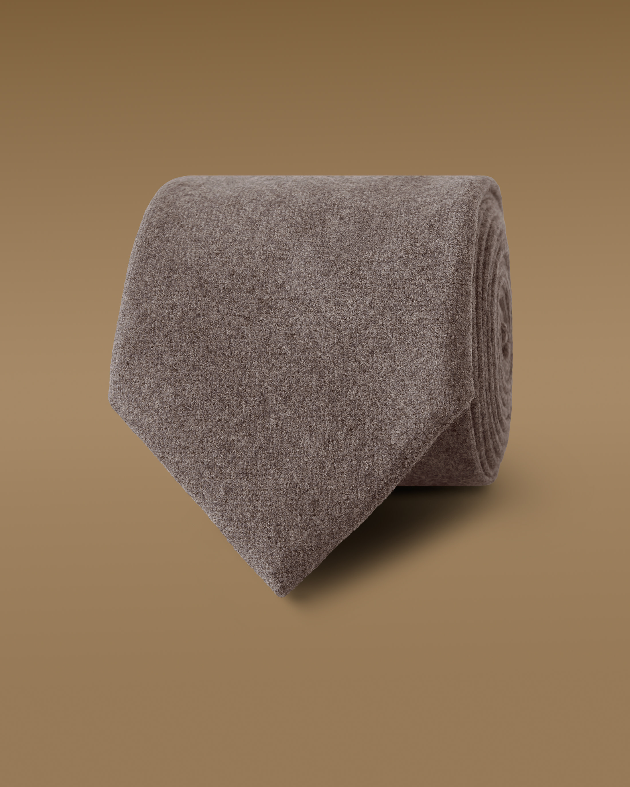 Mocha-Jersely-Wool-Tie-EF021-custom-ties, view 0 - Atelier Munro