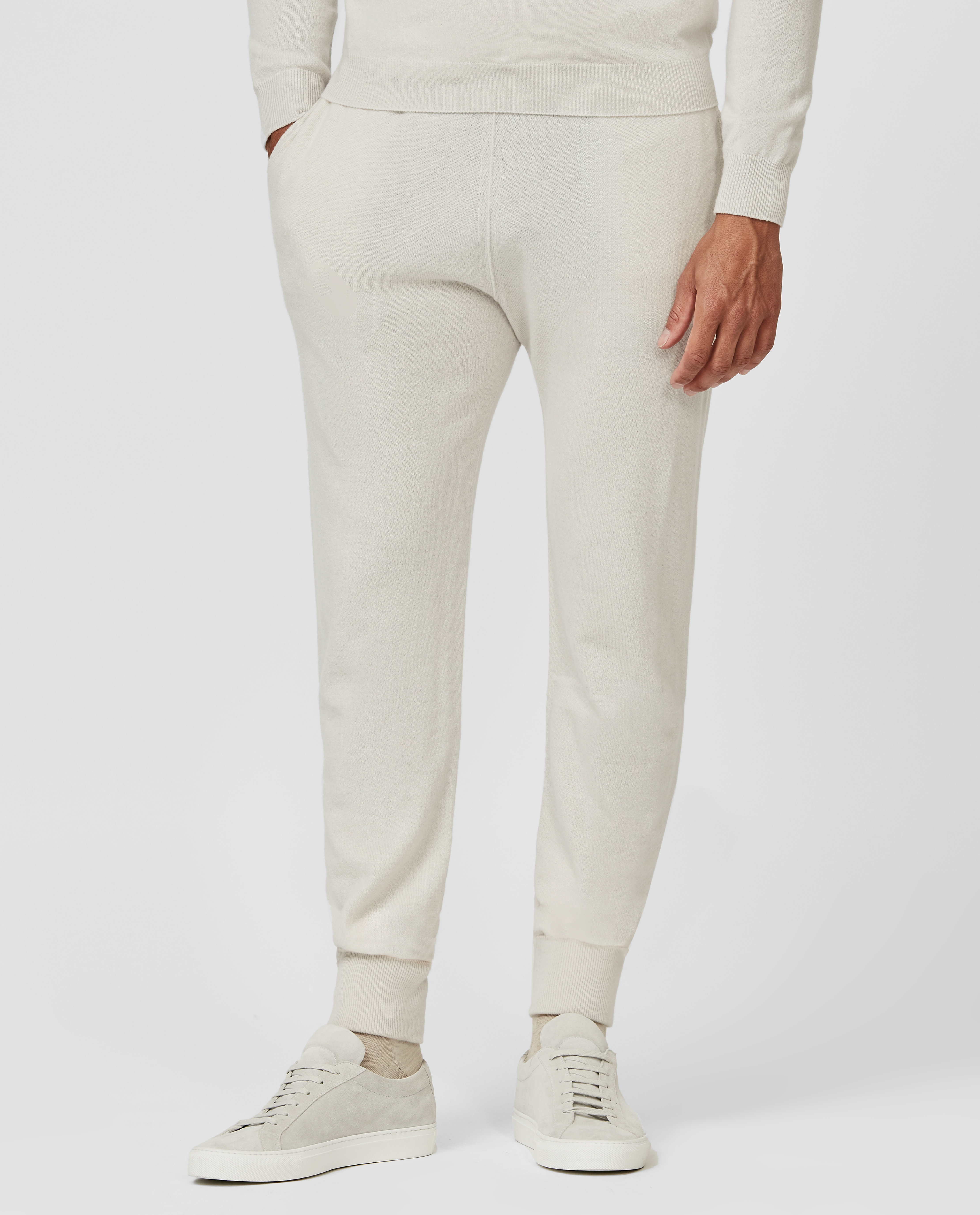 Greige-Cashmere-Leisure-Pants-MKC1043, view 0 - Atelier Munro