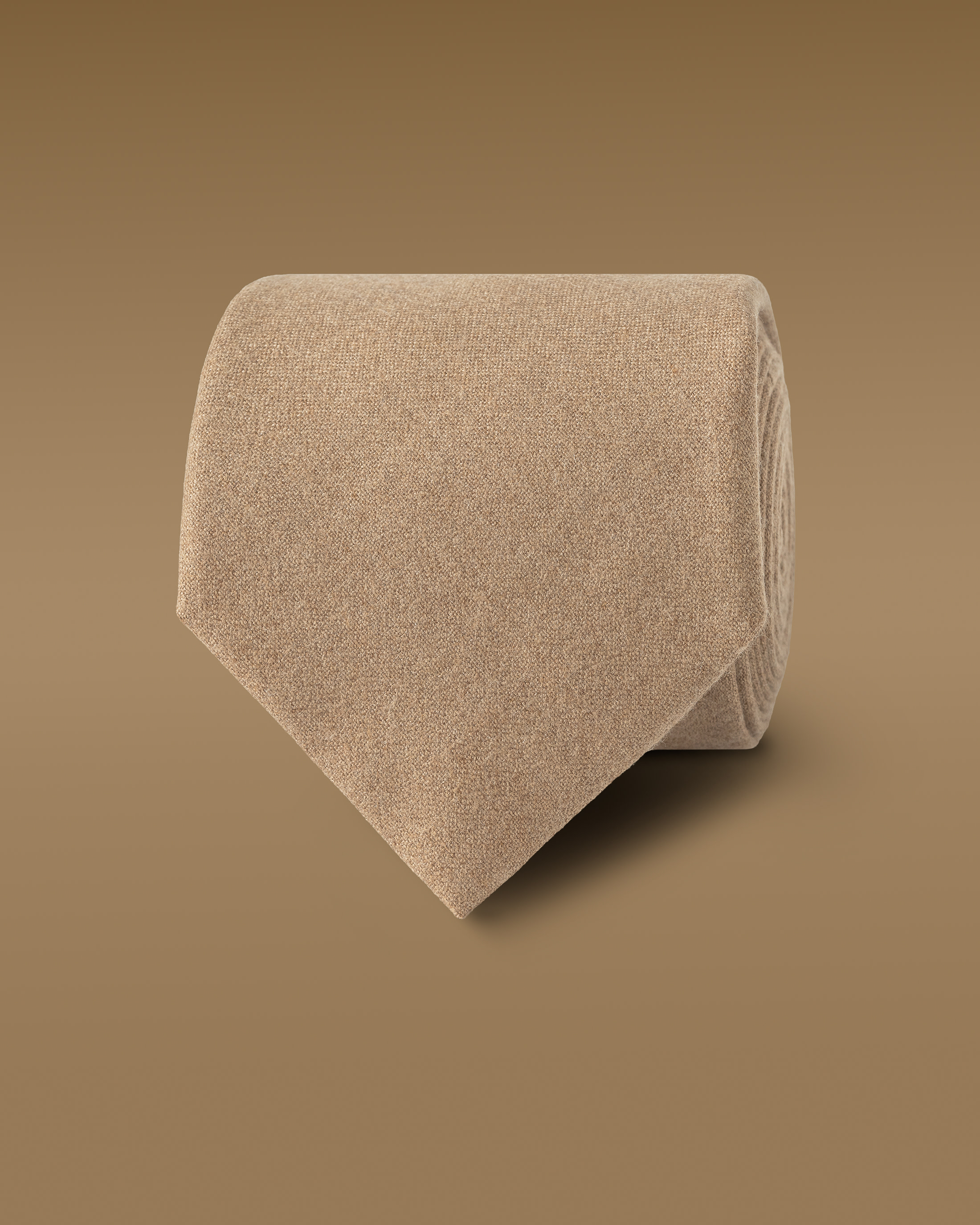 Caramel-Jersely-Wool-Tie-EF020-custom-ties, view 0 - Atelier Munro