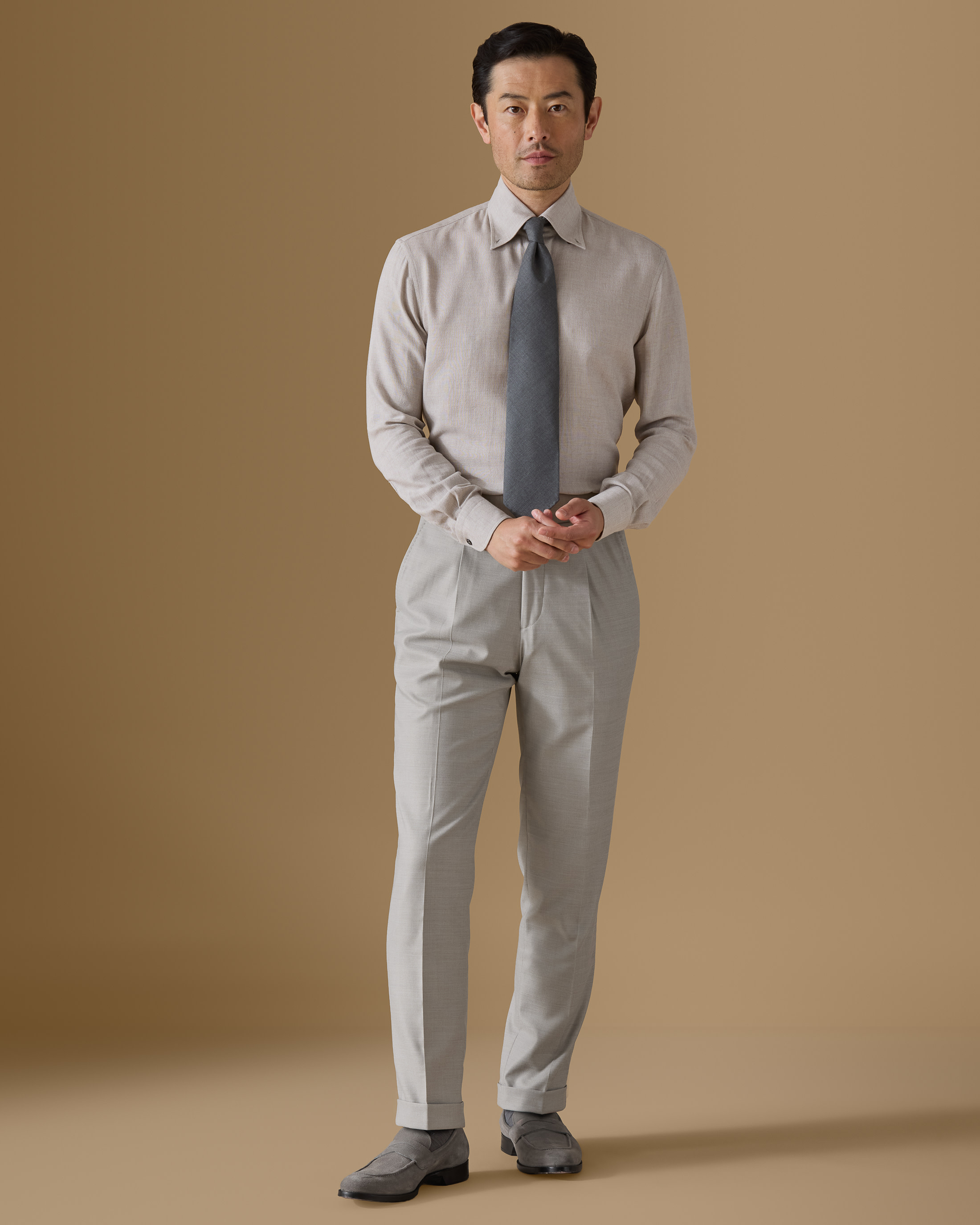 Sand-Moulin-Modal-Wool-Shirt-MSHC0377-custom-shirts, view 1 - Atelier Munro