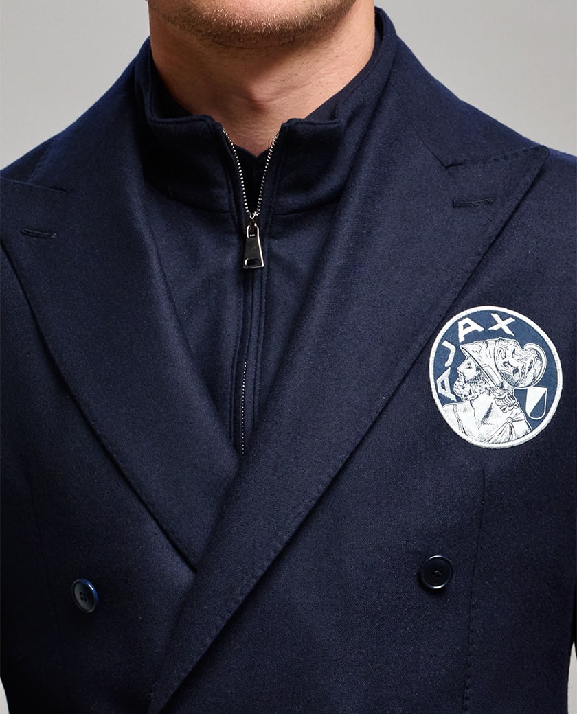 Midnight Blue Stretch Wool Vest