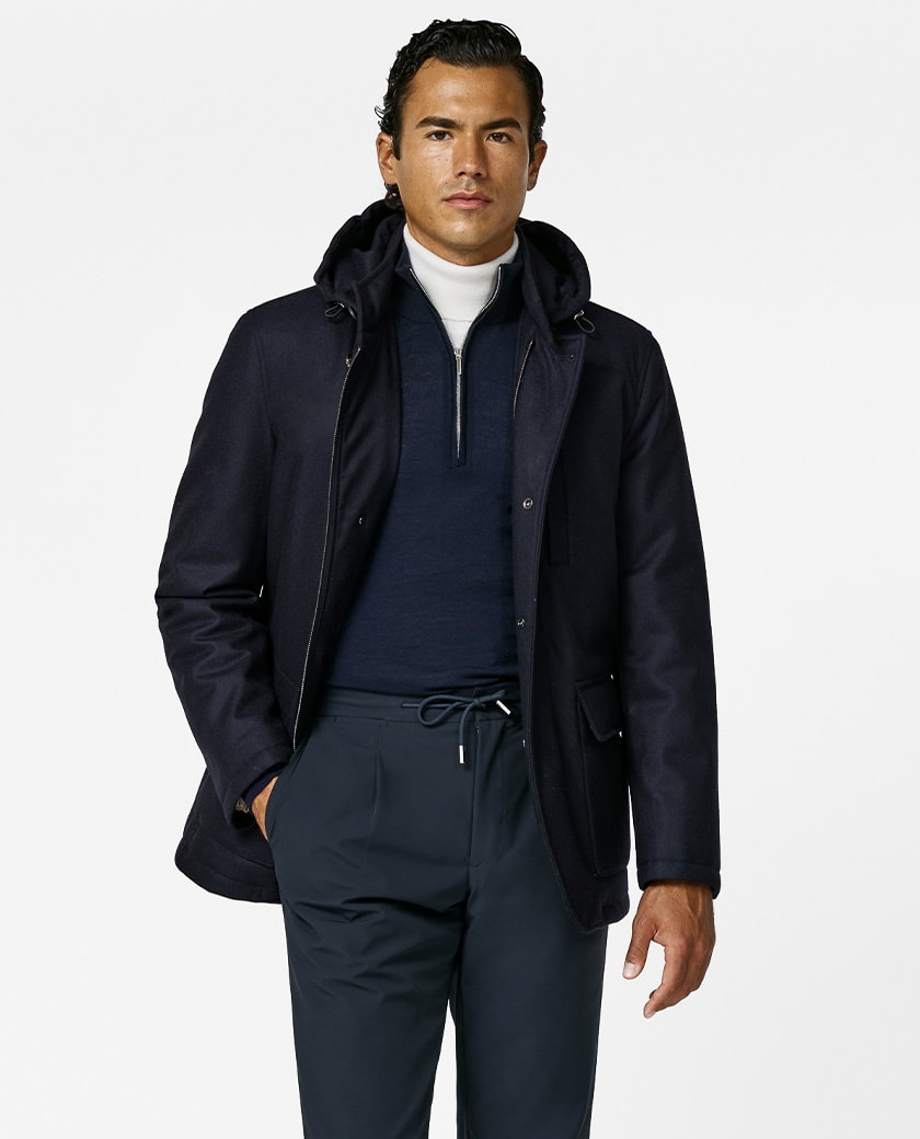 Olympa Water-Repellent Wool-Cashmere Jacket