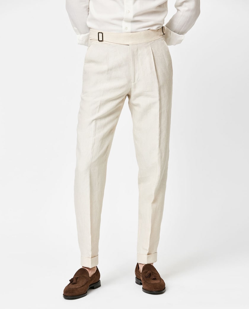 Sand Linen Trousers