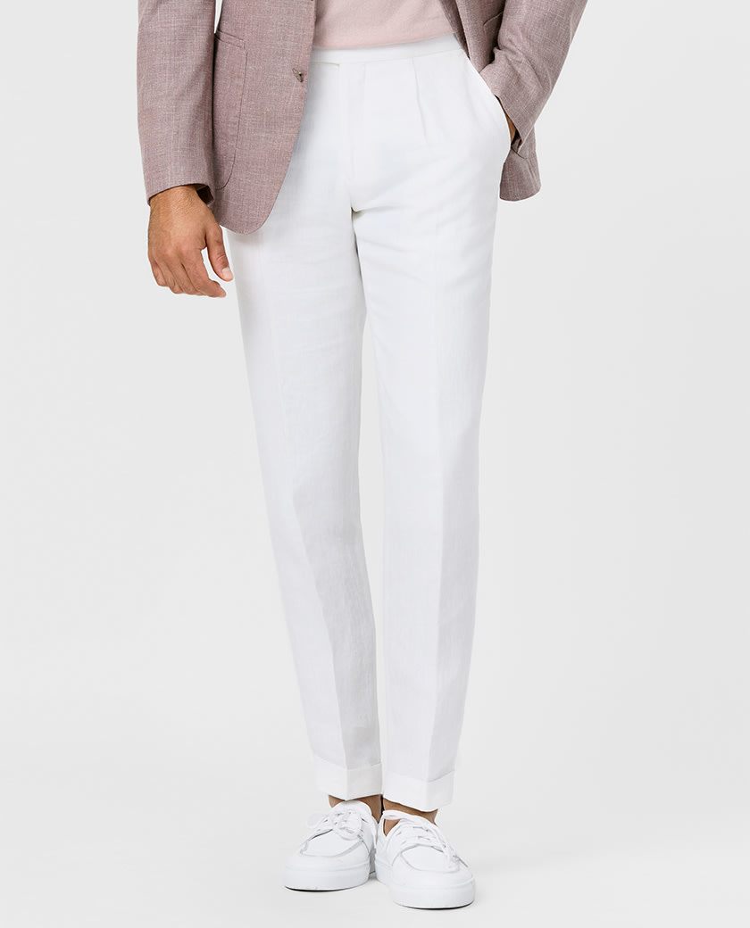 White Linen Trousers