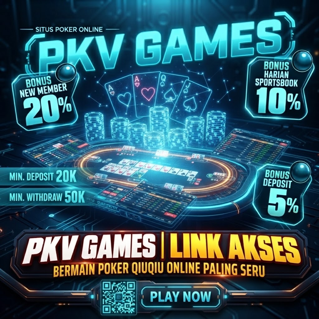 Banner Aplikasi Link Pkv Games dengan akses permainan digital