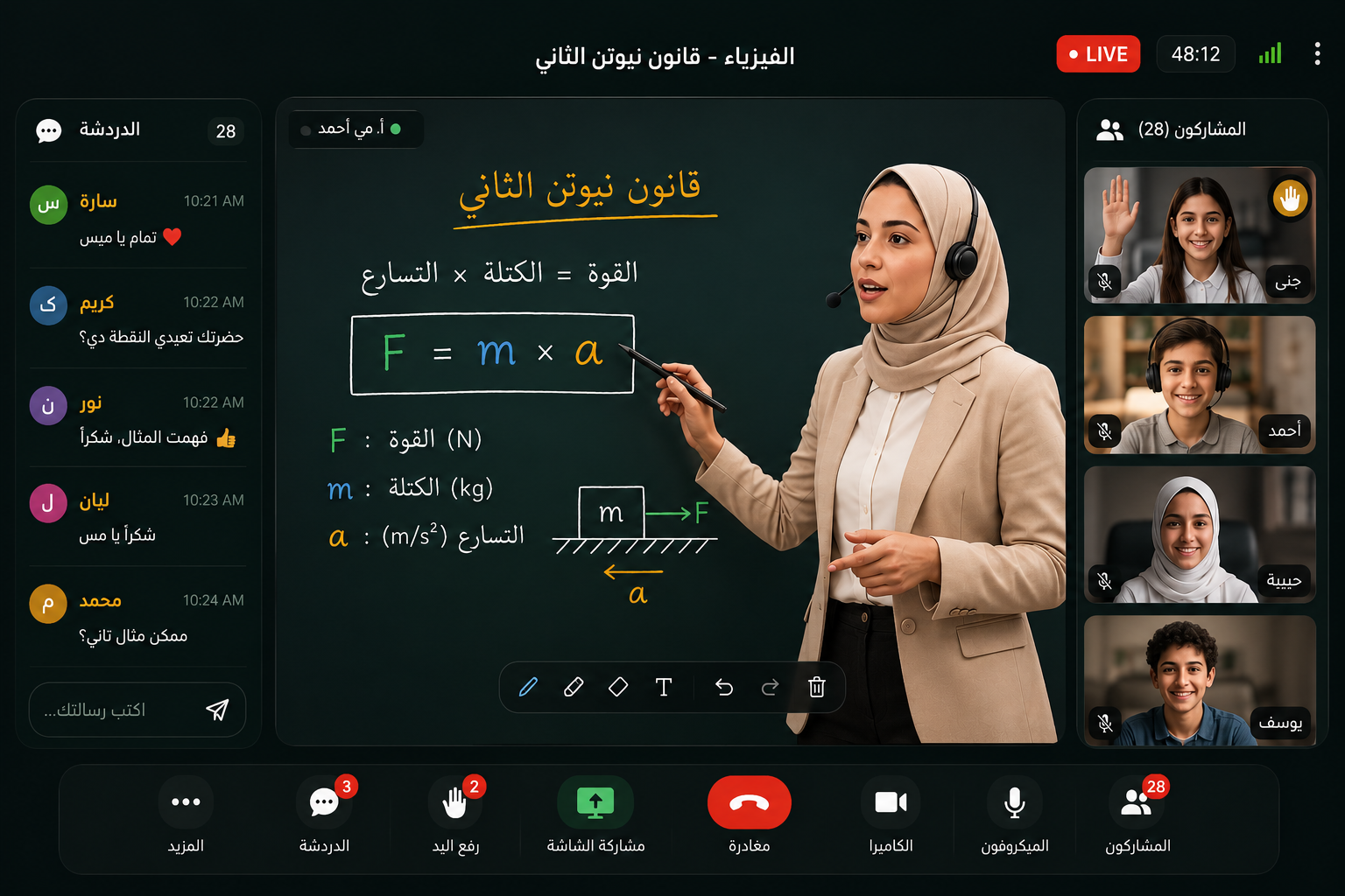 حصة مباشرة أونلاين