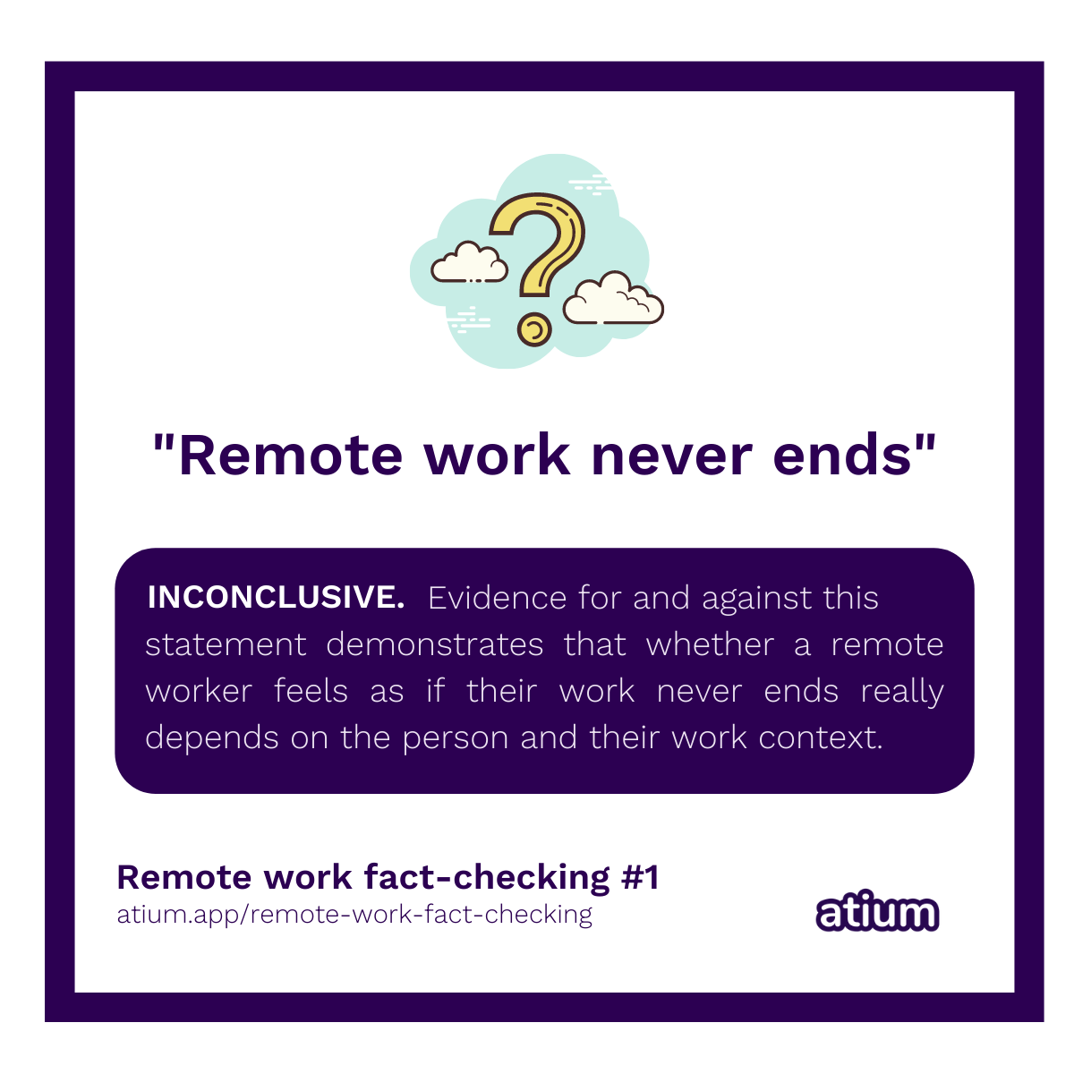 Remote work never ends!