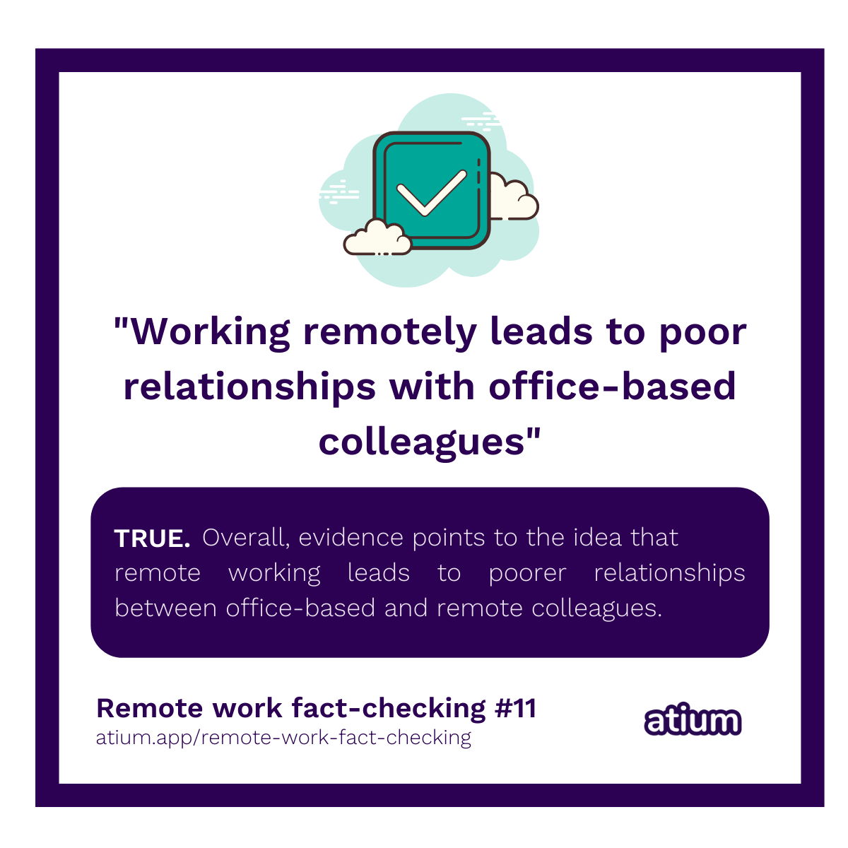 Working remotely leads to poor relationships with office-based colleagues
