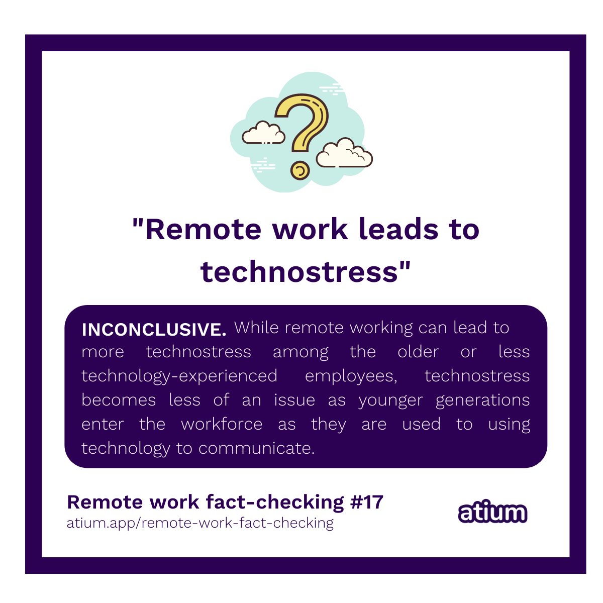 Remote work leads to more technostress