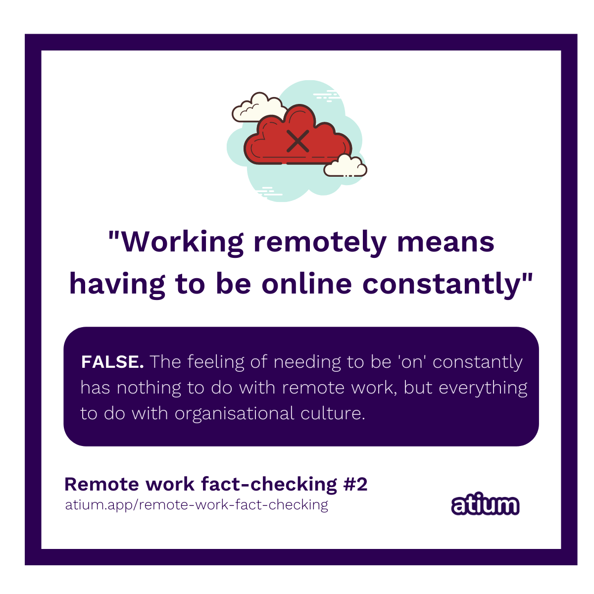 Working remotely means having to be online constantly