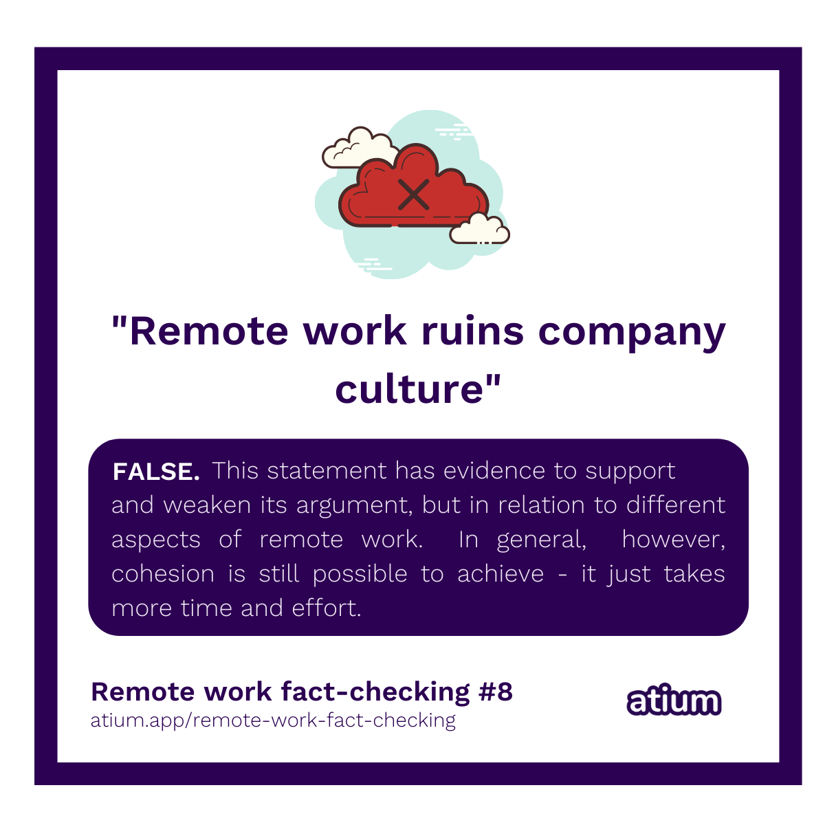 Remote work ruins company culture