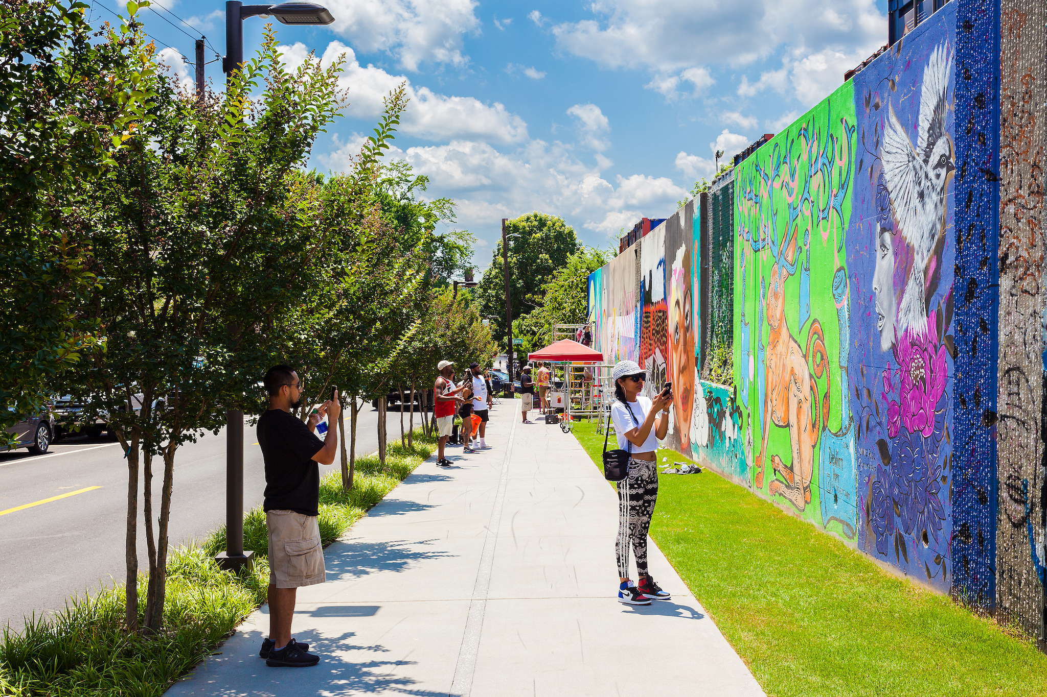 Forward Warrior murals in Cabbagetown
