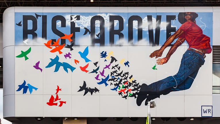 Fahamu Pecou's Rise Above Mural