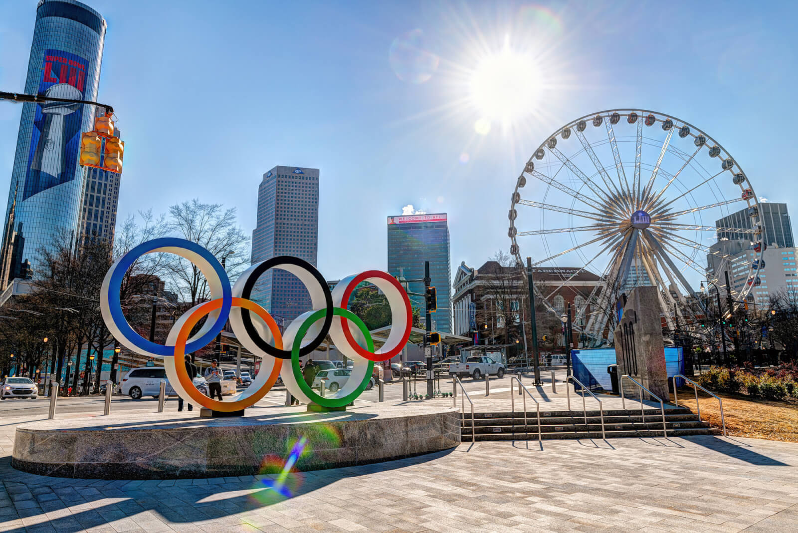 image of Centennial Olympic Park in atlanta ga near georgia tech
