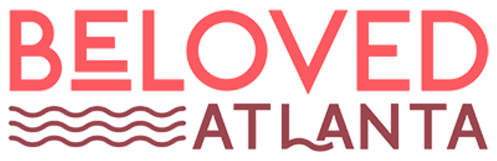 The logo for Beloved Atlanta features pink wavy lines and bold text in Atlanta, Georgia.