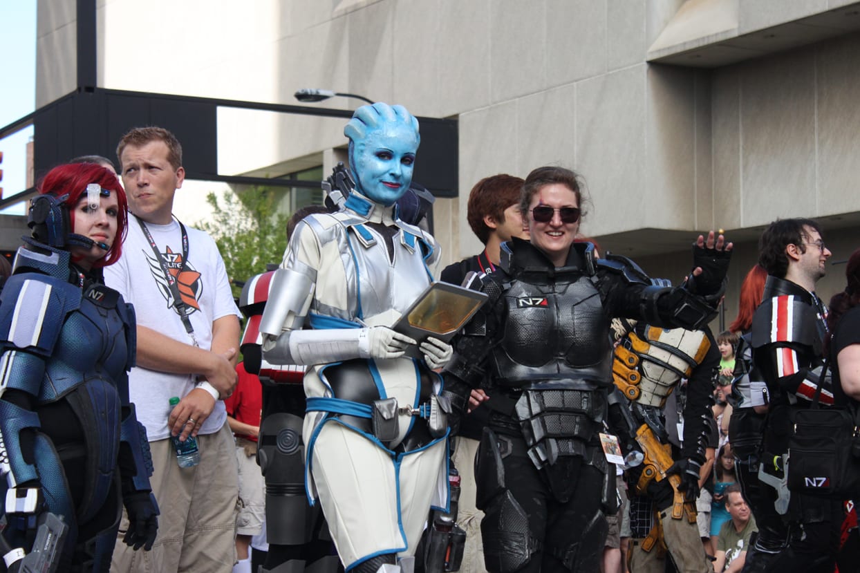 image of Dragon Con parade in atlanta ga
