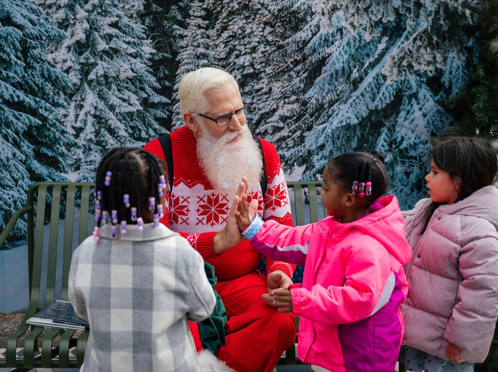 Santa storytime at Miracle on Peachtree (Photo courtesy of Jamestown)