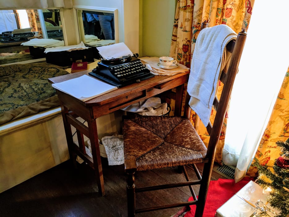 Margaret Mitchell's writing desk and typewriter at the Margaret Mitchell House