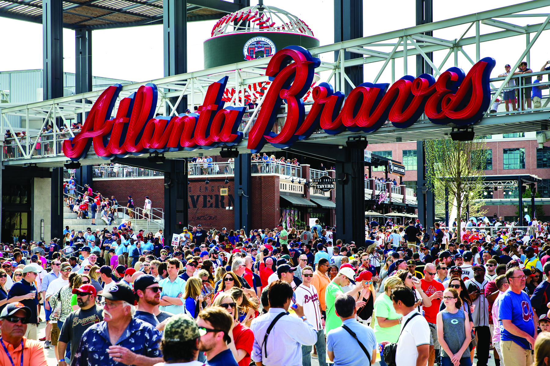 image of a Braves game at Truist Park in atlanta ga
