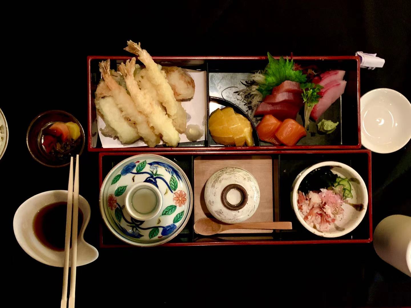 Bento box at Nakato Japanese Restaurant