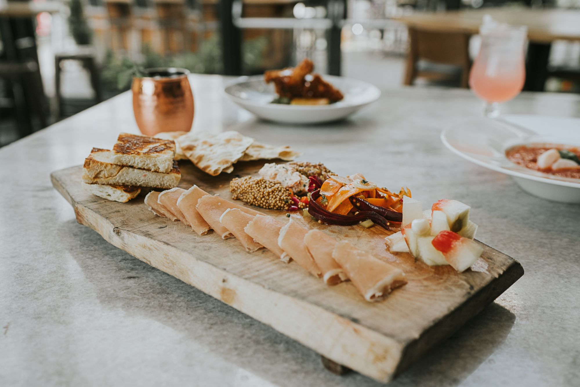 butchers board at white oak