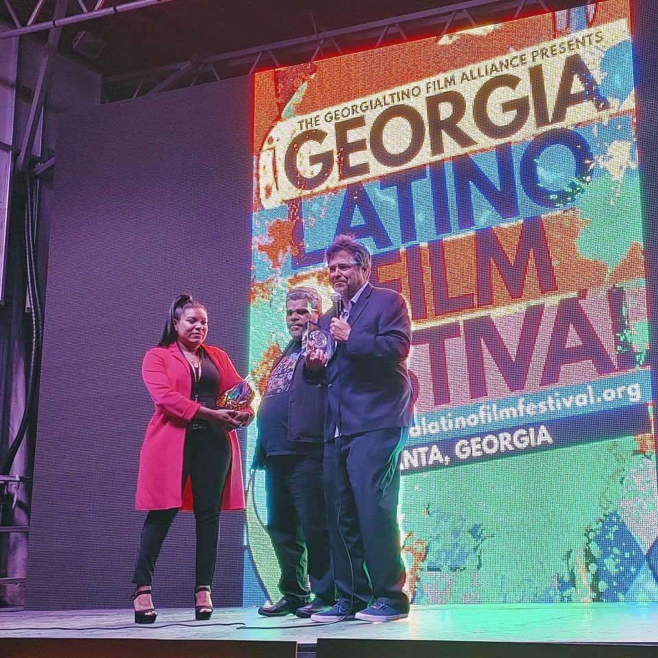 image of local professionals in the film industry attending the Georgia Latino International Film Festival.