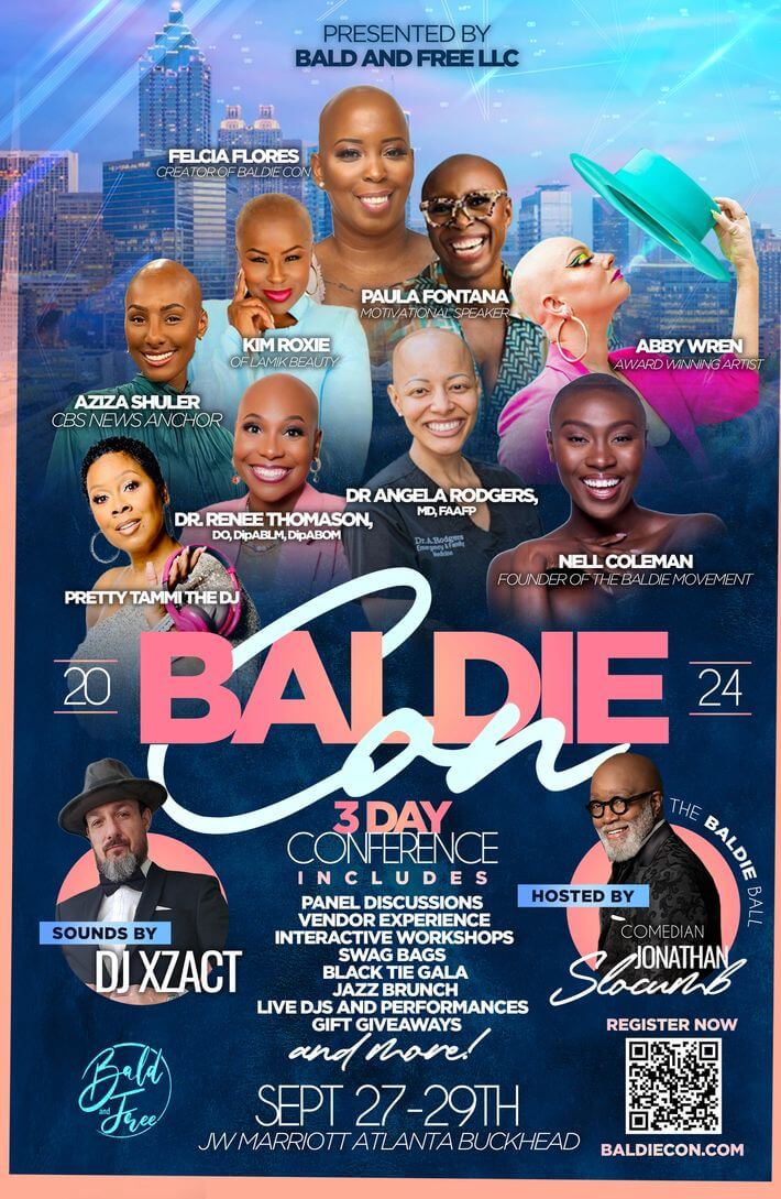 image of Baldie Con invitation
