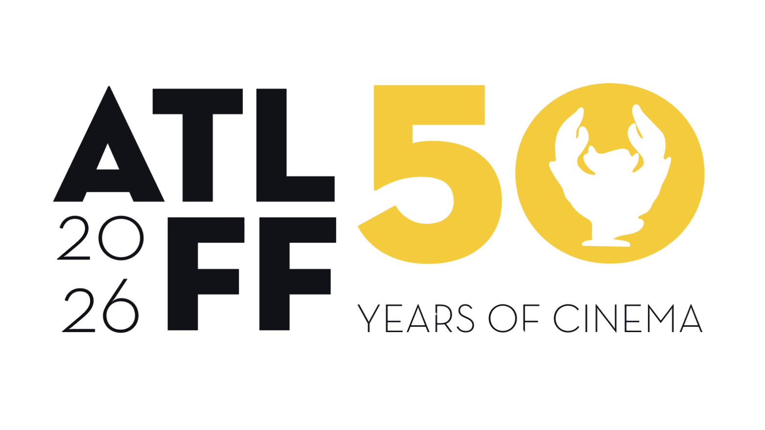 Atlanta Film Festival celebrates 50 years of cinema with a stylized logo featuring a fiery phoenix in Atlanta, Georgia.
