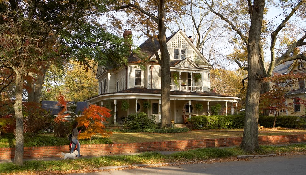 Typical Victorian home in Inman Park neighborhood of Atlanta