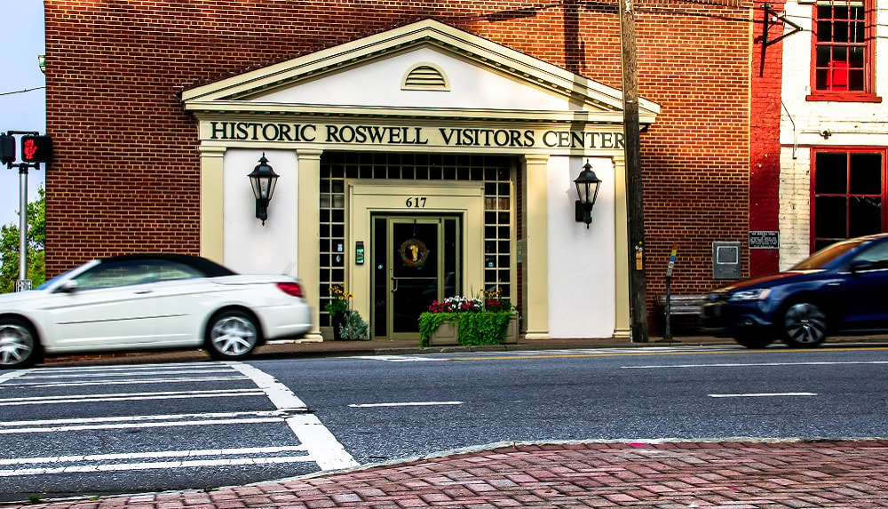 Historic Roswell Visitors Center Building in Roswell, Georgia