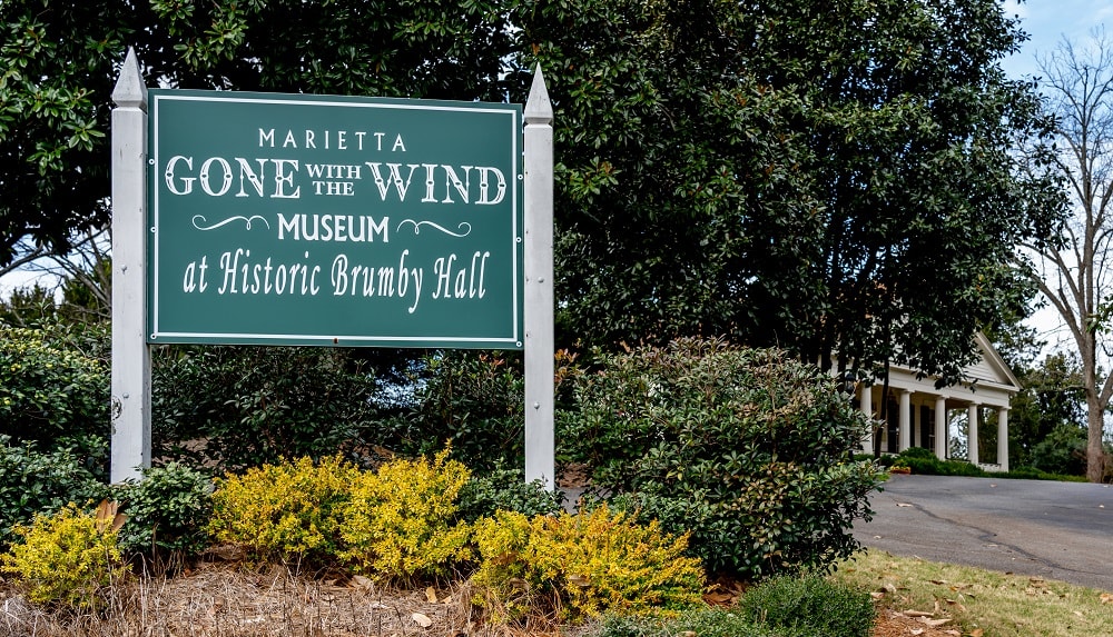 Gone With The Wind Museum at Historic Brumby Hall in Marietta, Georgia