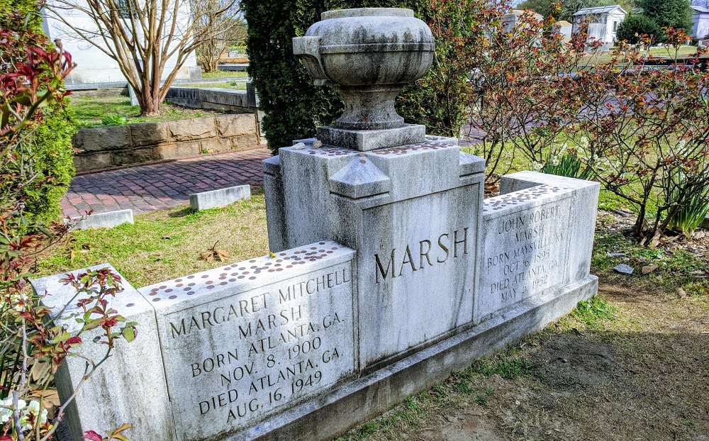 The final resting place of Margaret Mitchell in Atlanta’s Historic Oakland Cemetery The final resting place of Margaret Mitchell in Atlanta’s Historic Oakland Cemetery