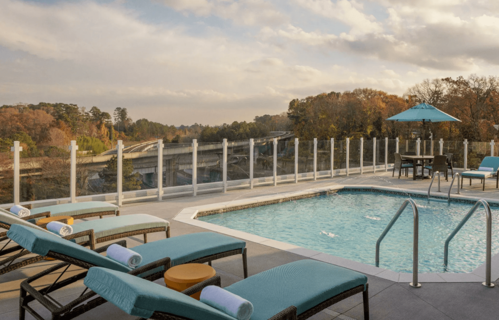 summer pools rooftop city views atl