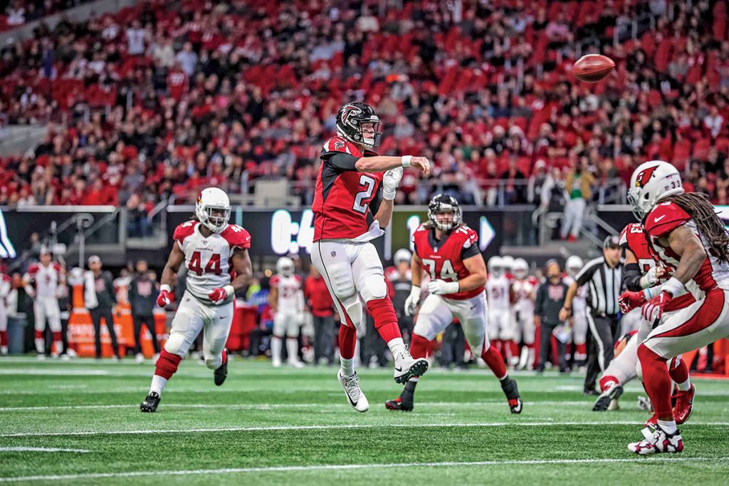 Atlanta Falcons Football in Winter