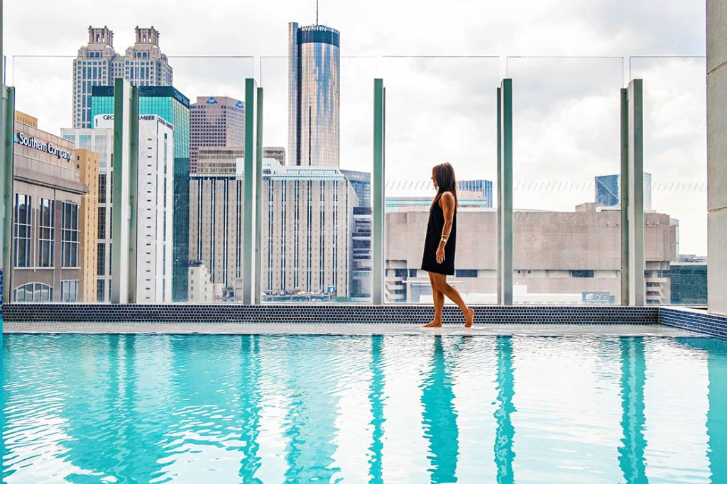 Try a poolside massage at W Atlanta Downtown