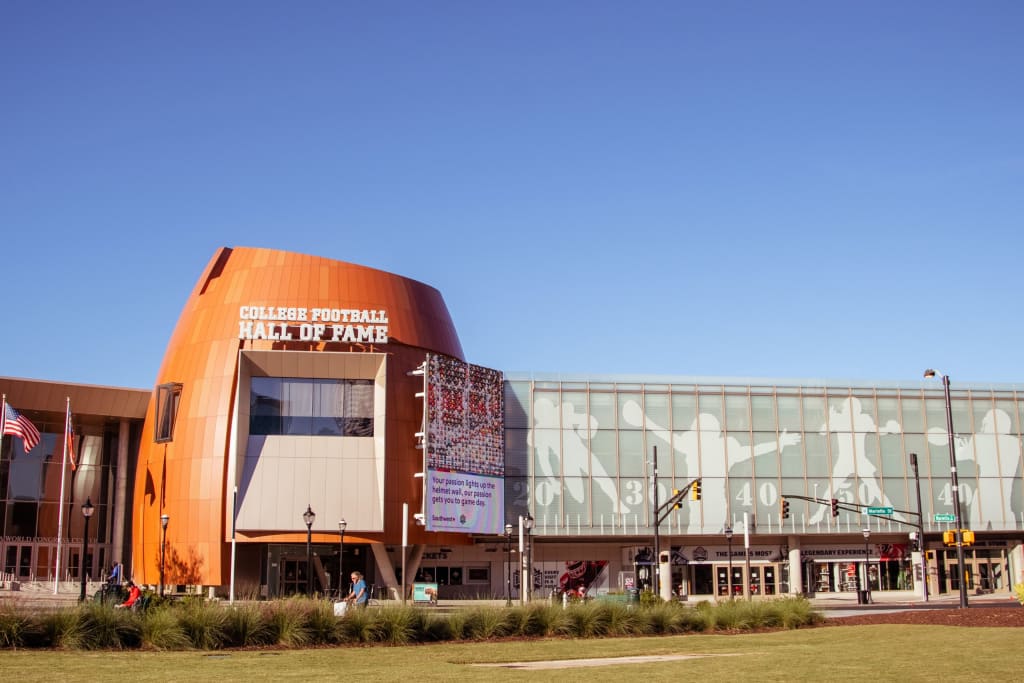 Chick-fil-A College Football Hall of Fame main entrance