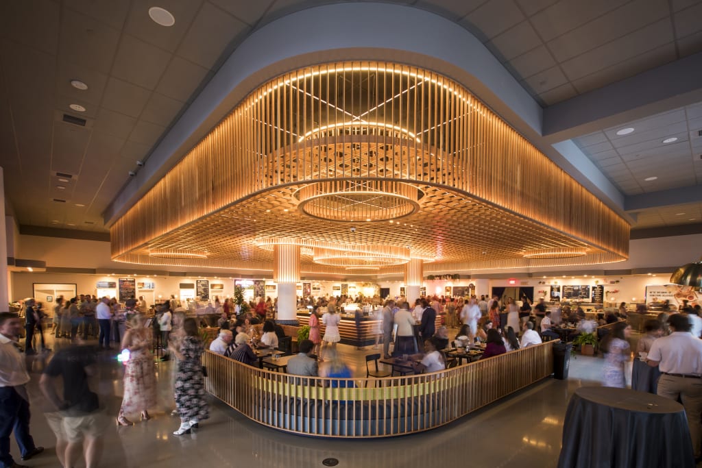image of food options at Colony Square in atlanta ga near georgia tech
