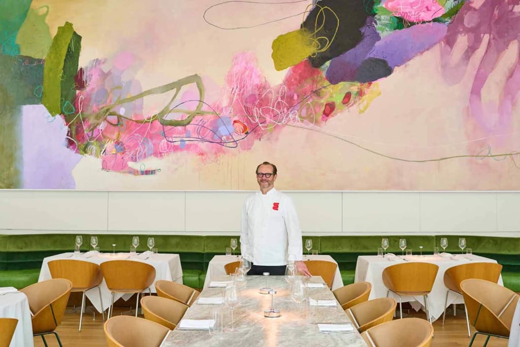 Chef Craig Richards in his restaurant Elise at Woodruff Arts Center