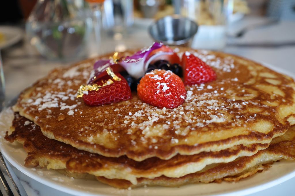 image of pancakes from Breakfast at Barneys in Atlanta georgia