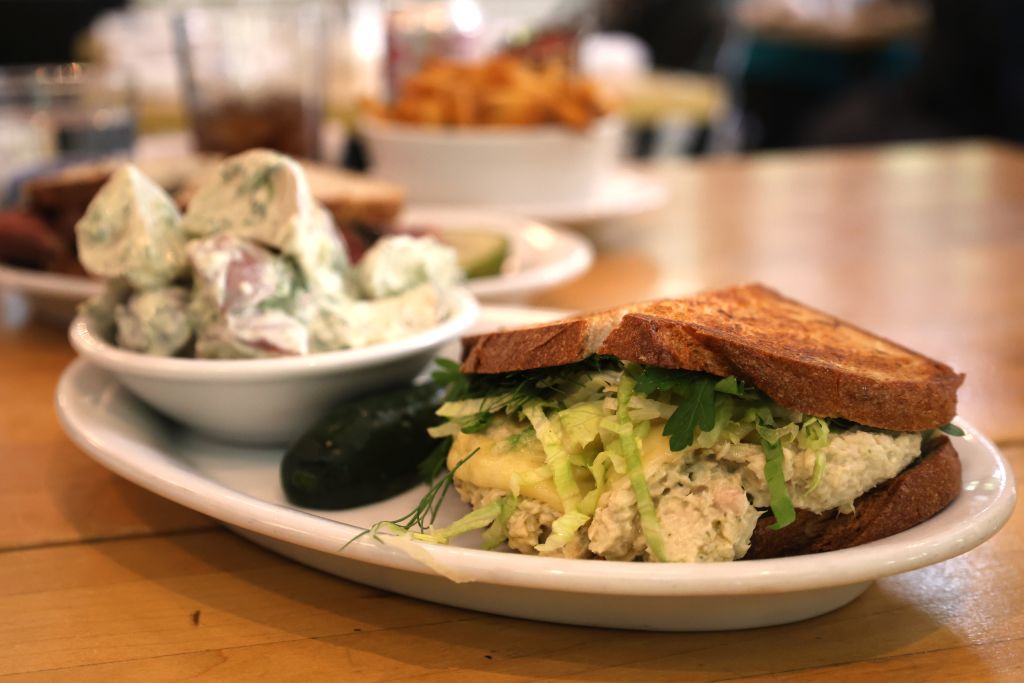 image of tuna sandwich from The General Muir in atlanta ga