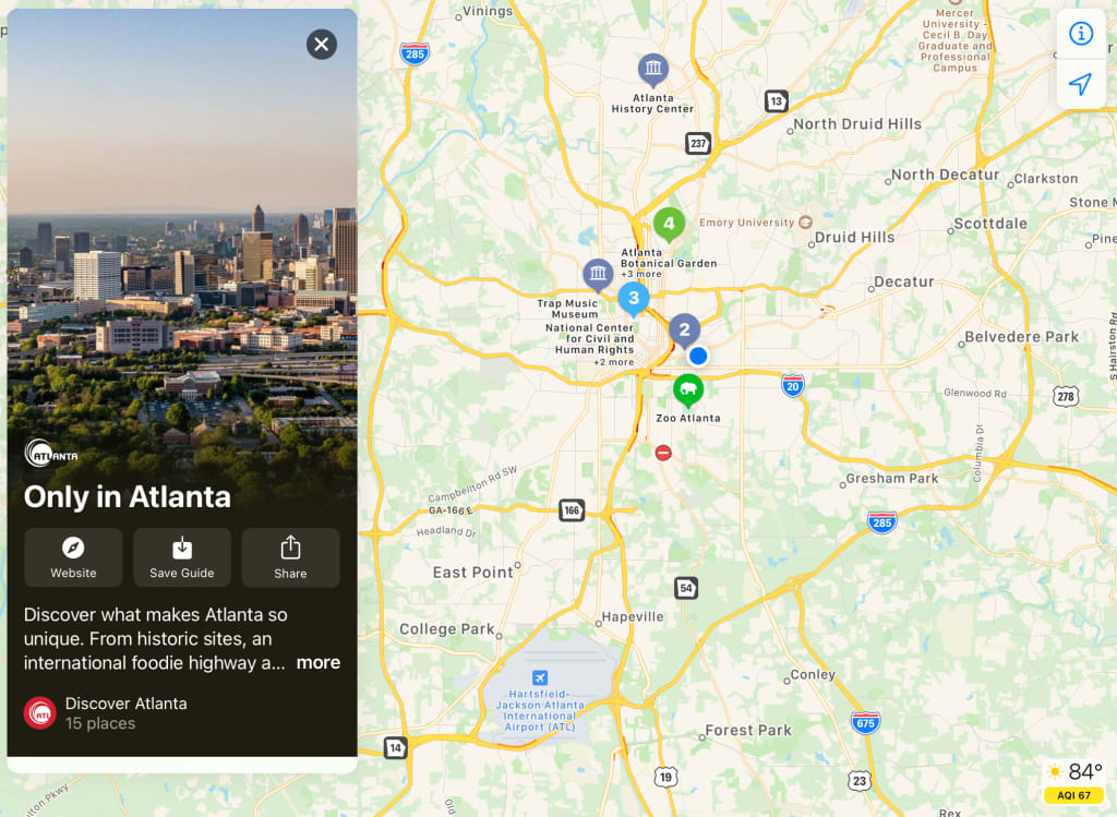 Discover Atlanta Announces New Guides in Apple Maps for Destination Discovery 1 Discover Atlanta Announces New Guides in Apple Maps for Destination Discovery
