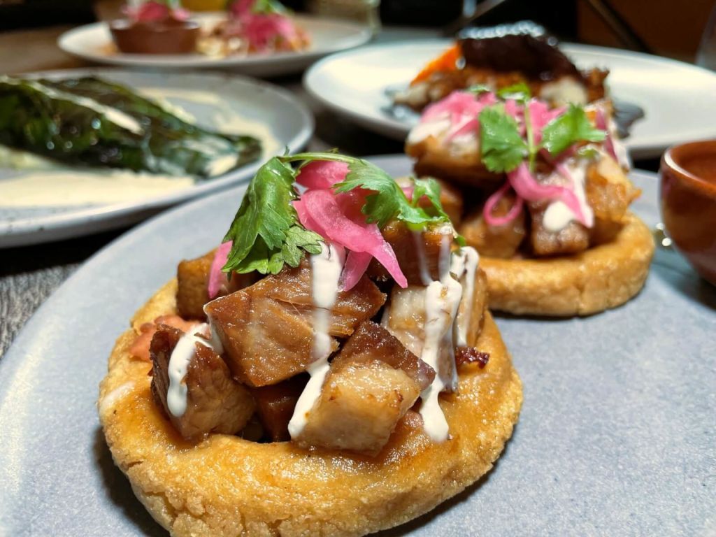 image of sopes at El Valle, authentic mexican food in atlanta