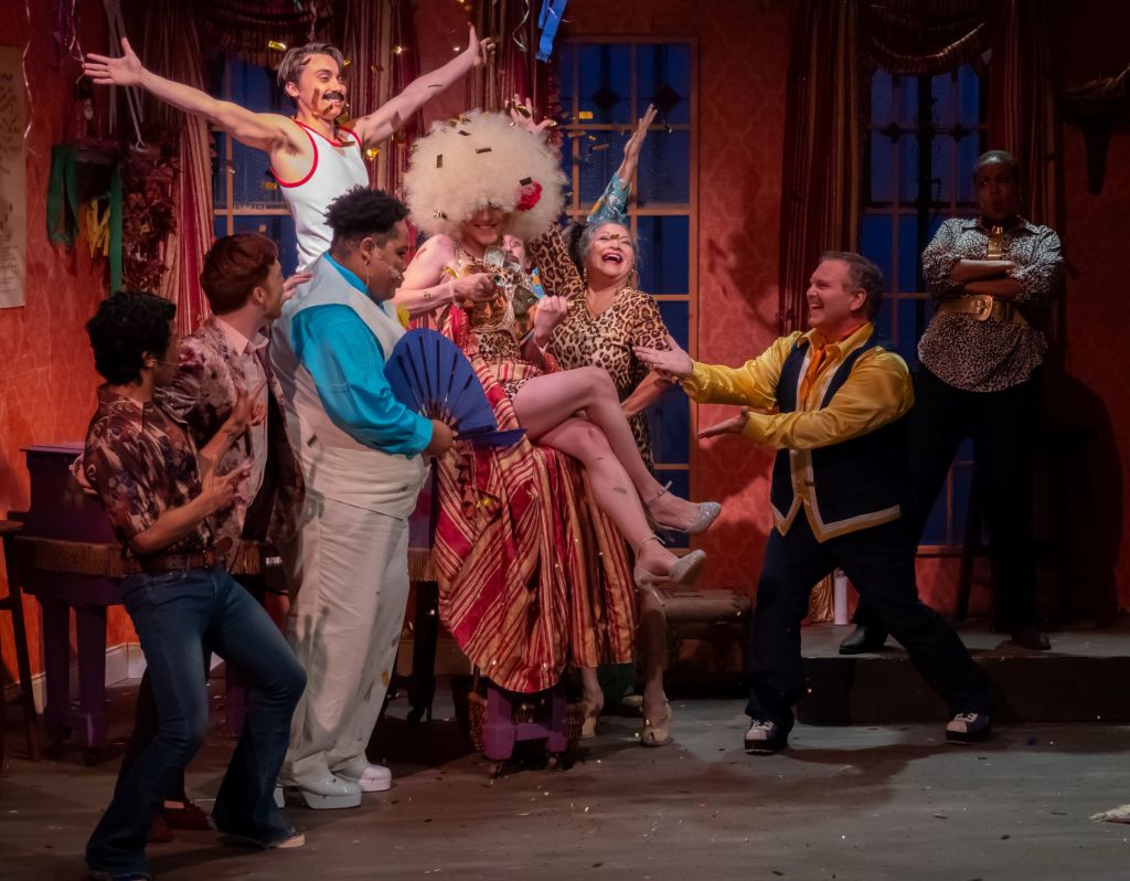 The cast of