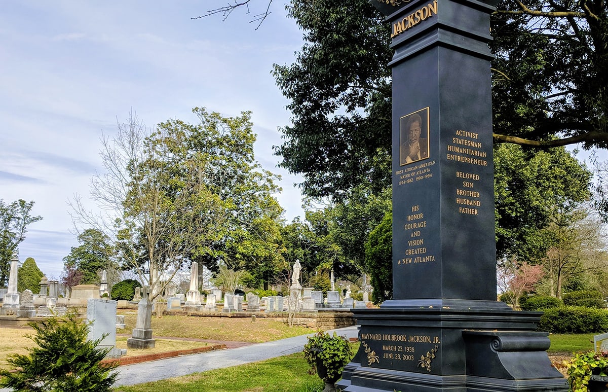 Atlanta Oakland Cemetery Maynard Jackson