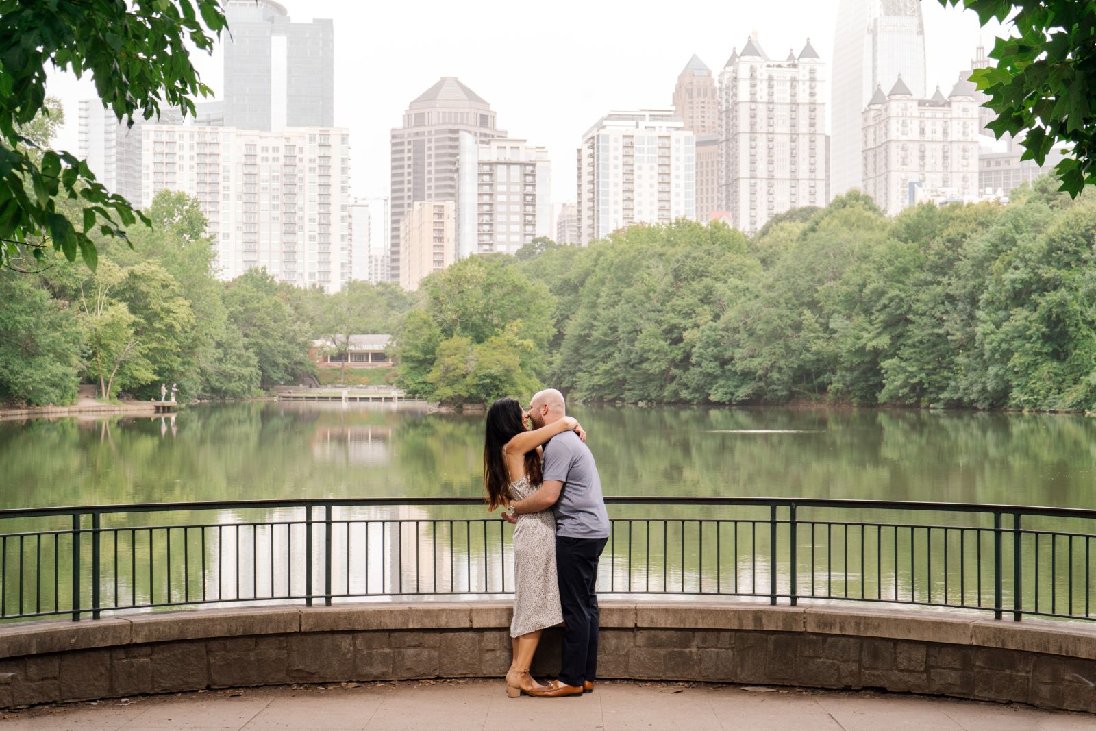 Piedmont Park is the perfect spot for engagement or wedding photos