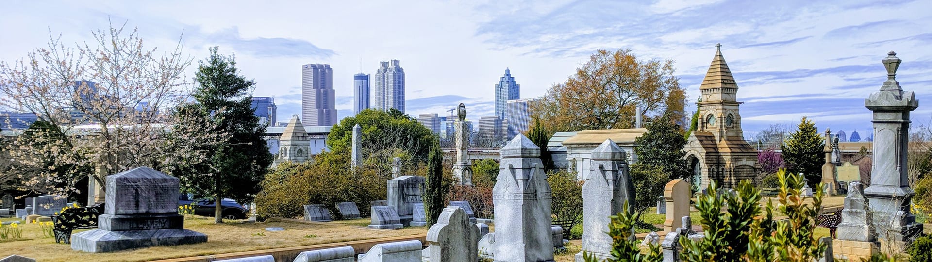 Kids Free September 12 Atlanta Oakland Cemetery Skyline