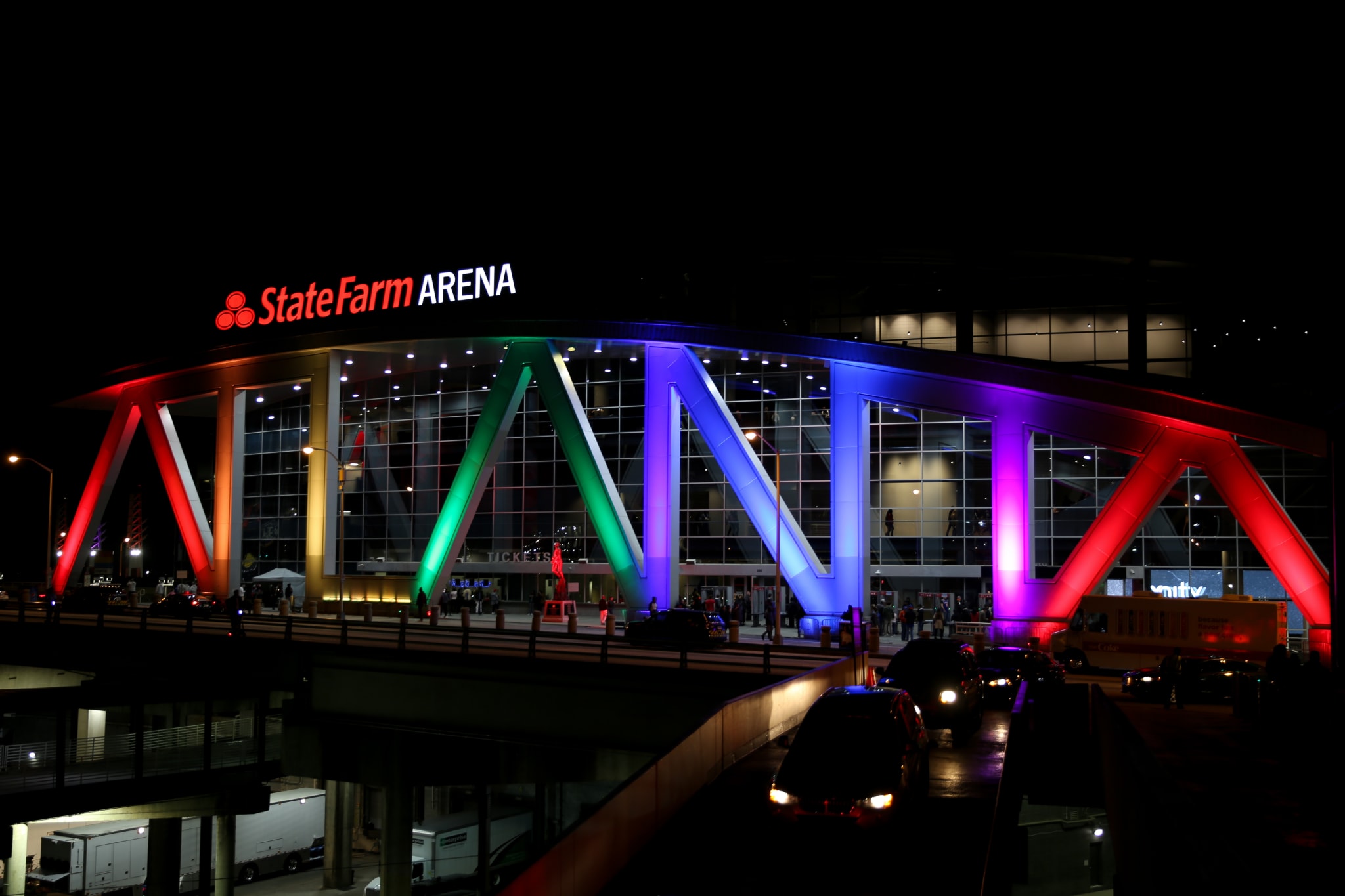 Shop for Atlanta Hawks-branded clothing at State Farm Arena