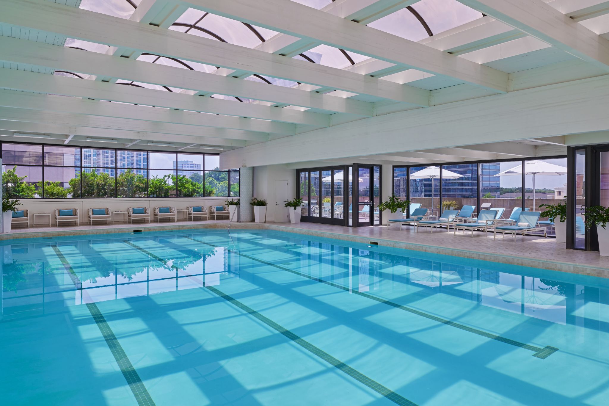 image of indoor pool at The Whitley Hotel in atlanta ga
